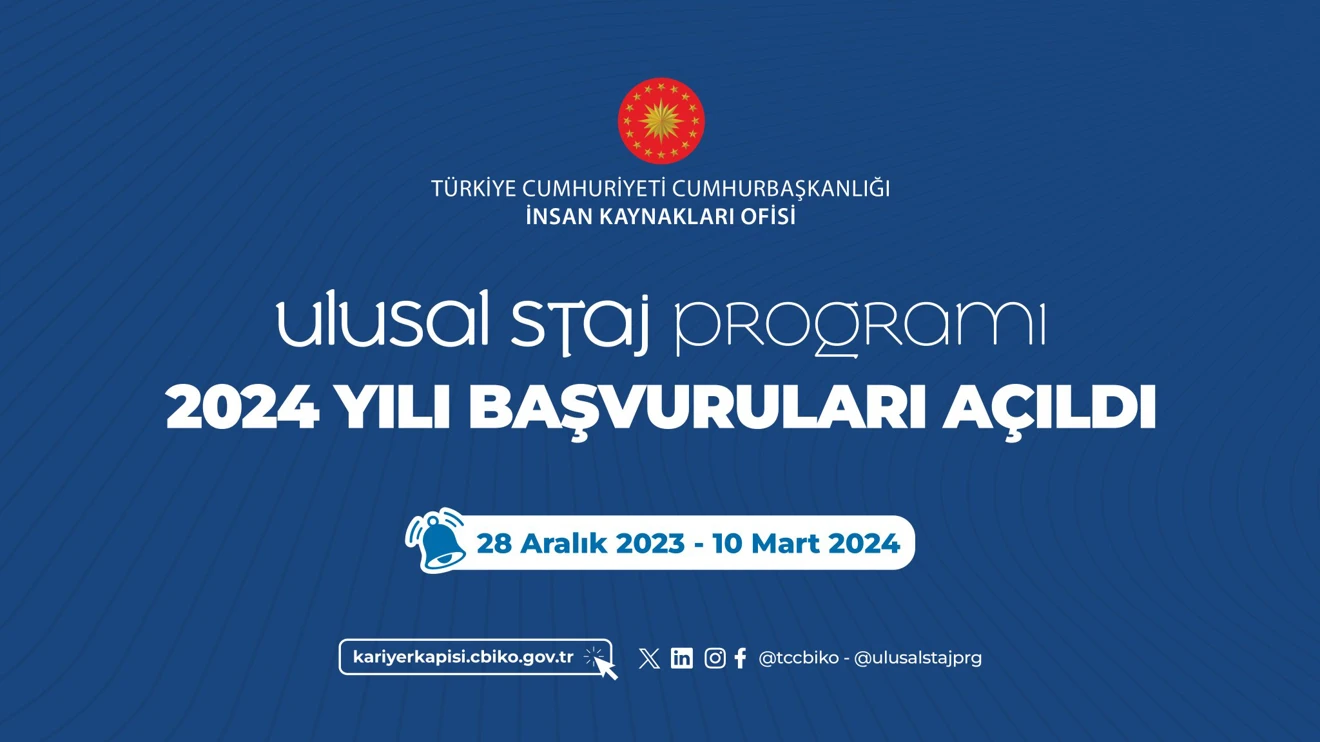 Ulusal Staj Programı 2024 Yılı Başvuruları Başladı 